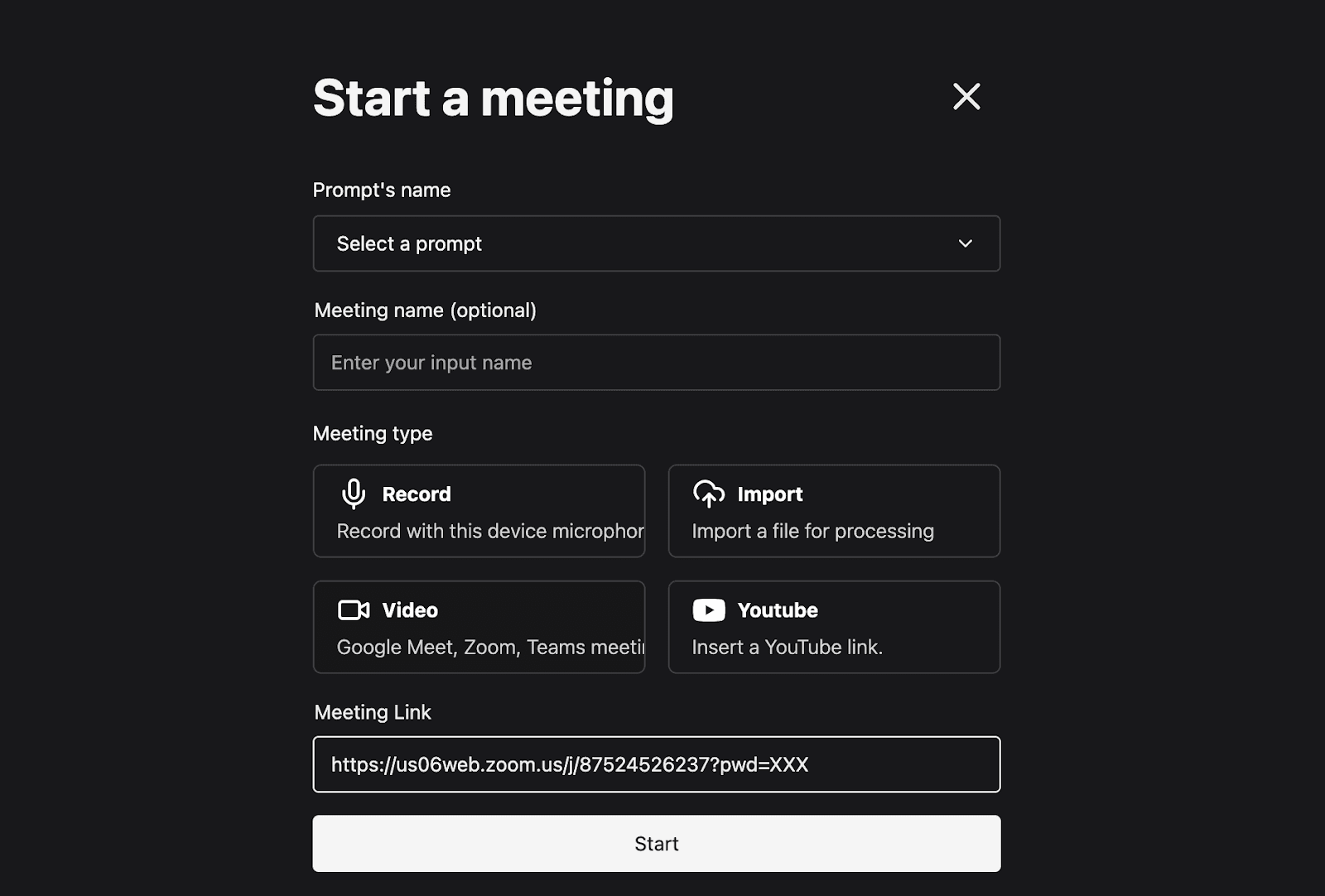 Zoom Dashboard