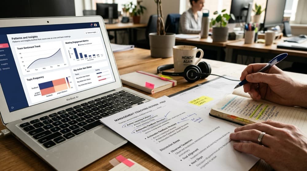 La IA de reuniones se está convirtiendo en una capa de coaching para managers