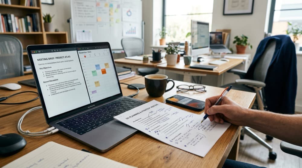 La IA de reuniones se está convirtiendo en la capa de preparación